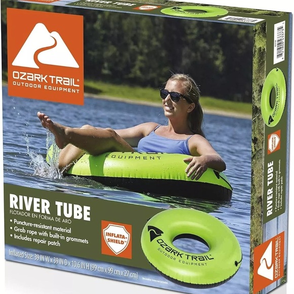 Ozark Trail 45" Multicolor River Tube Float, Adult Unisex New - Picture 1 of 6